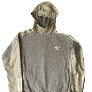 Adidas Originals Men’s Tan And Gray Hoodie Size Small